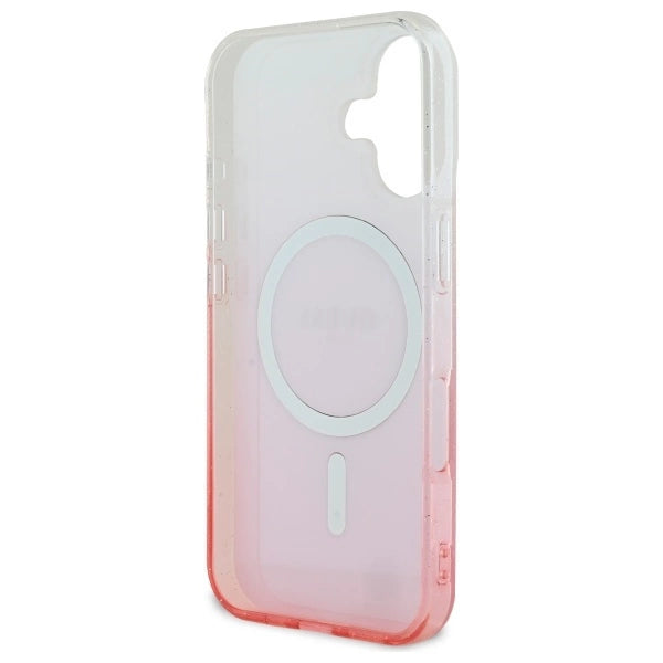 Guess IML Glitter Gradient MagSafe iPhone 16 Case - Pink_6