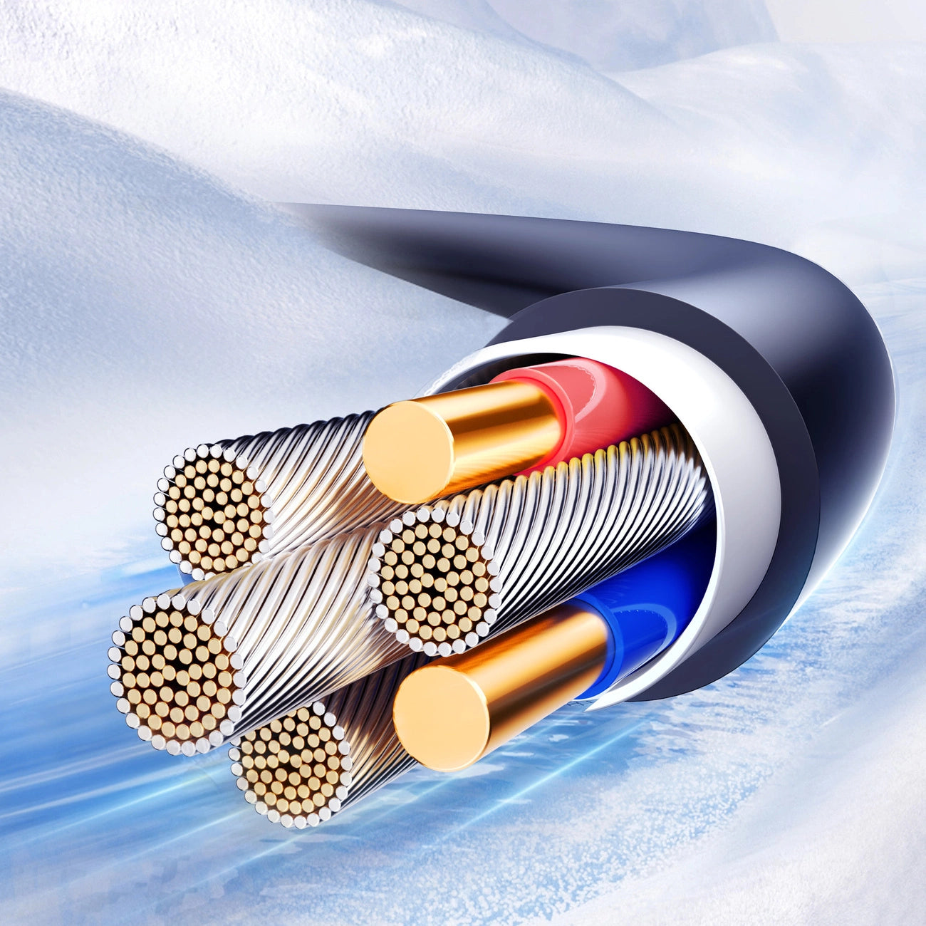 Joyroom S-A43 Crystal-Clear Series 60W USB-C - USB-C spiral cable 1.5m - black_9