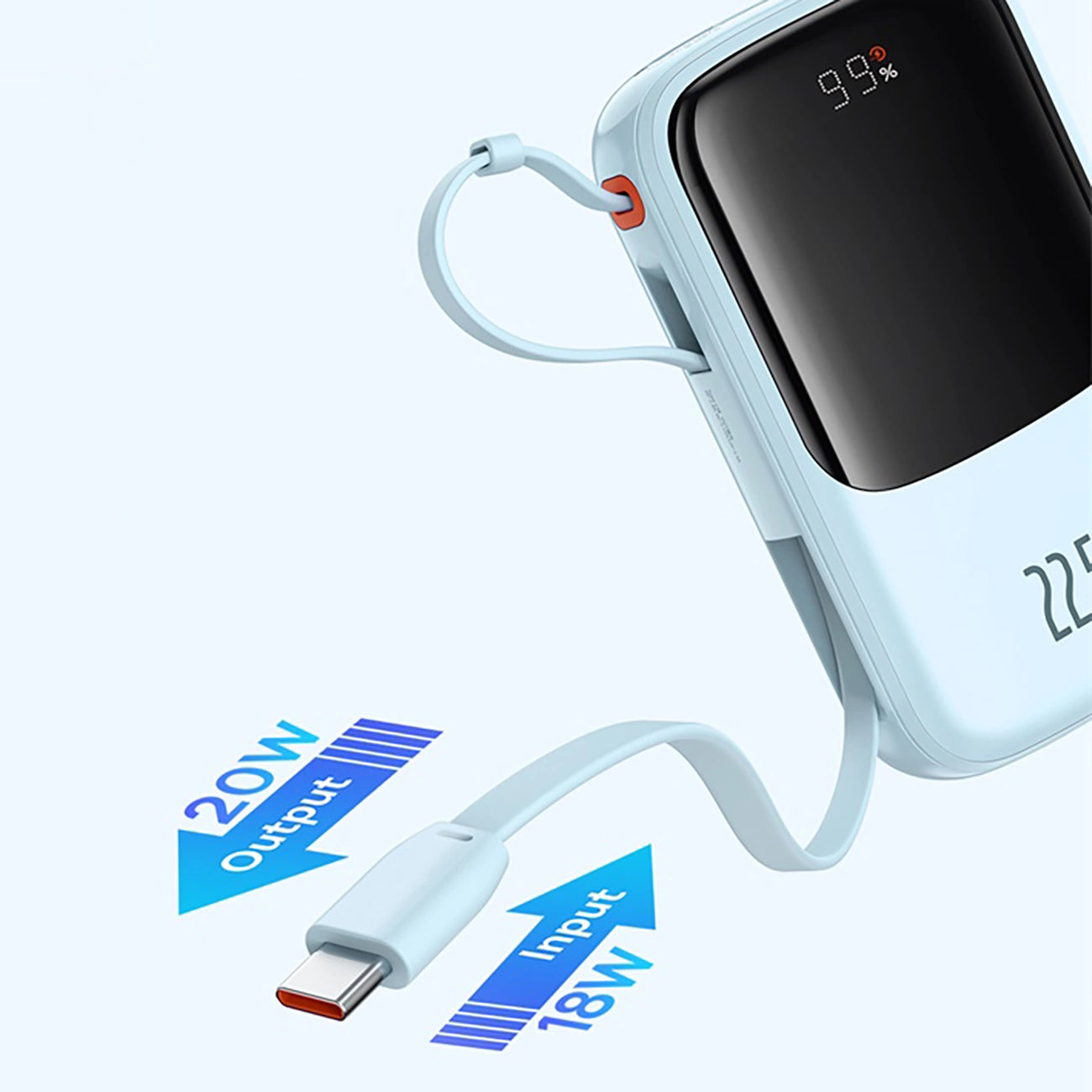 Baseus Qpow Pro+ 22.5W 10000mAh USB-C Power Bank - Blue_10