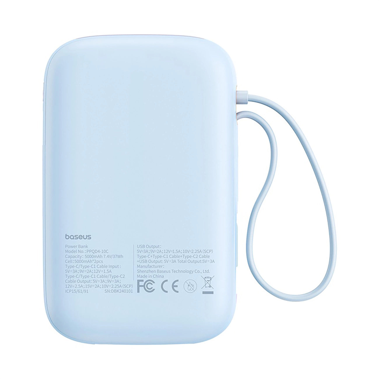 Powerbank Baseus QPow 2 10000mAh 30W 2xUSB-C (blue)_2