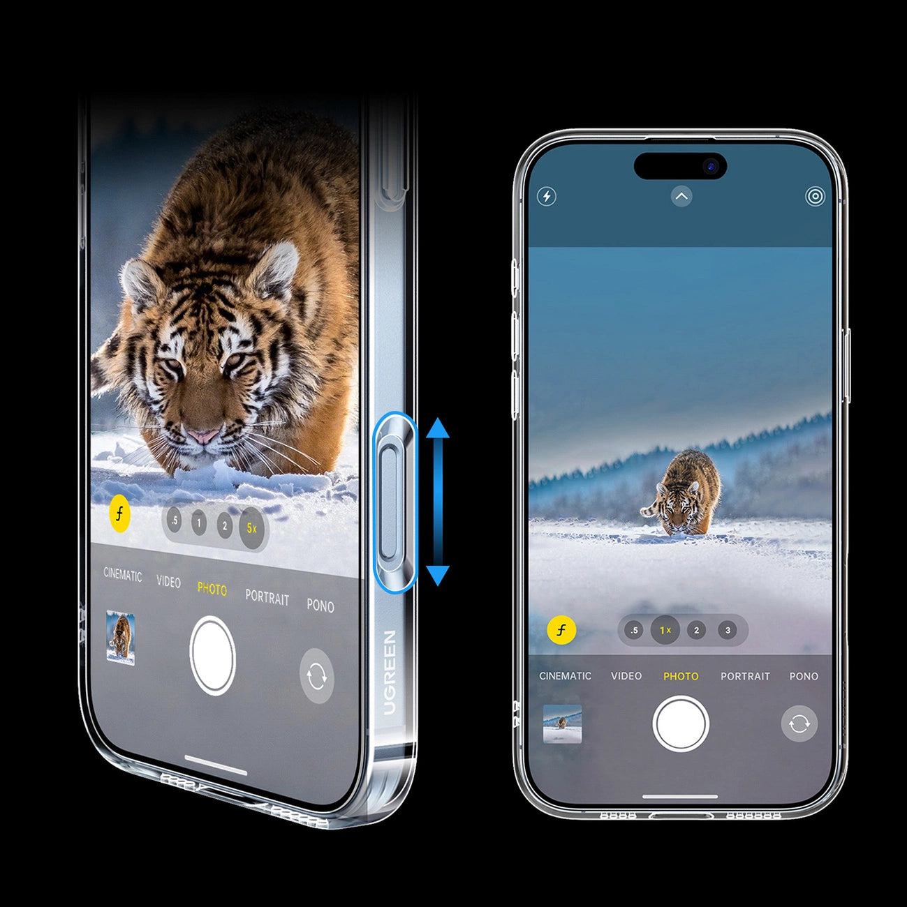Ugreen Classy Clear Magnetic iPhone 16 Case - Transparent_5
