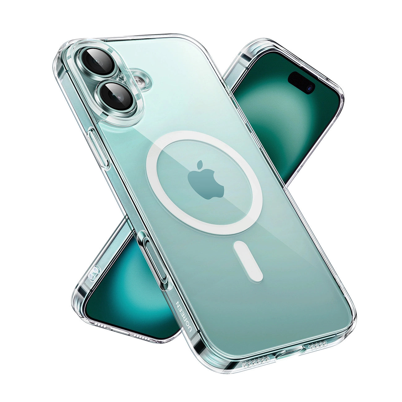 Ugreen Classy Clear Magnetic Case for iPhone 16 Plus - Transparent_1