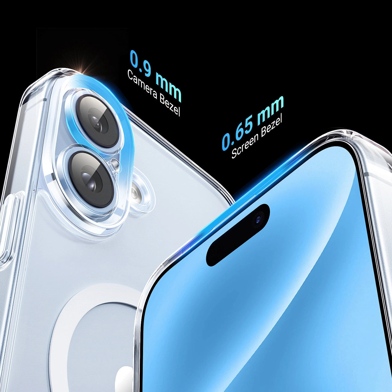 Ugreen Classy Clear Magnetic Case for iPhone 16 Plus - Transparent_4