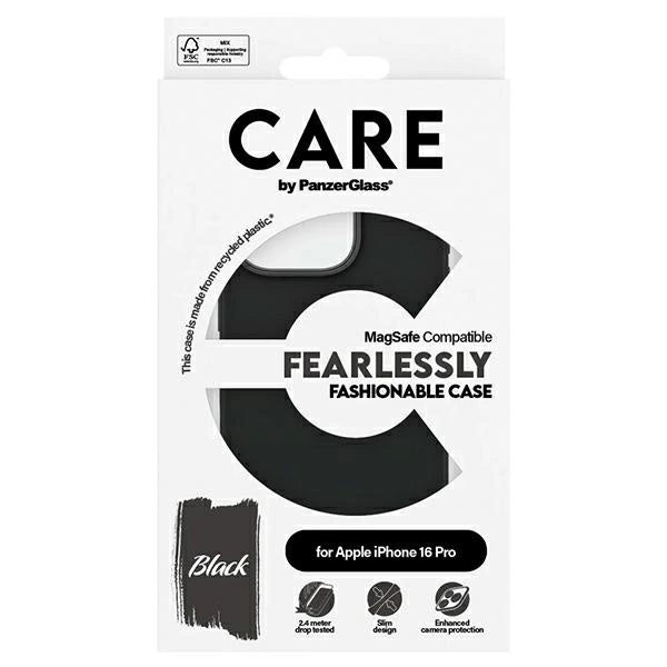 CARE by PanzerGlass Fashion Case iPhone 16 Pro 6.3" black/black MagSafe 1378_3
