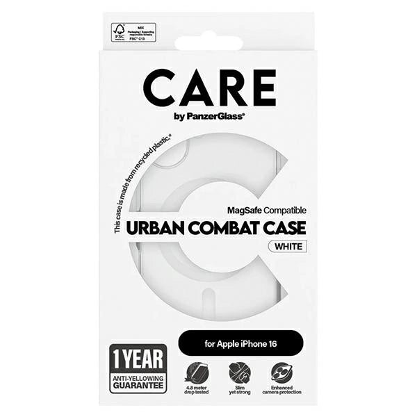 CARE by PanzerGlass Flagship Case iPhone 16 6.1" white/white MagSafe 1337_3