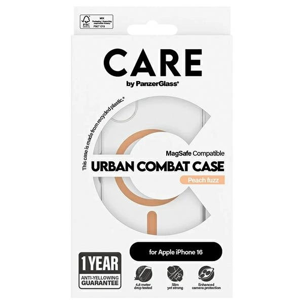 CARE by PanzerGlass Flagship Case iPhone 16 6.1" peach/peachy MagSafe 1373_3