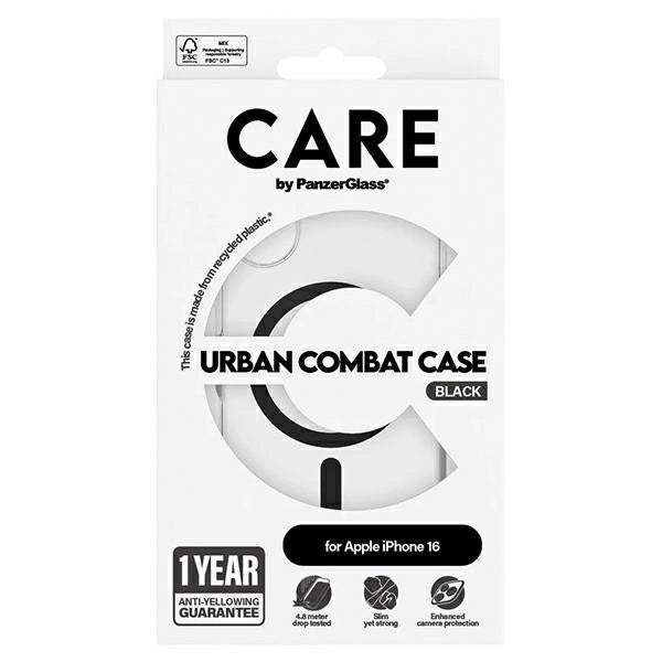 CARE by PanzerGlass Flagship Case iPhone 16 6.1" black/black MagSafe 1345_3