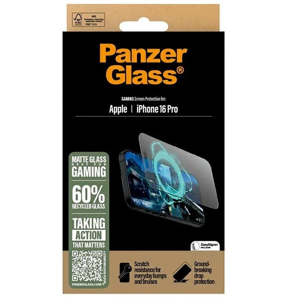 PanzerGlass Gaming Screen Protector iPhone 16 Pro 6.3" Ultra-Wide Fit 2858_3