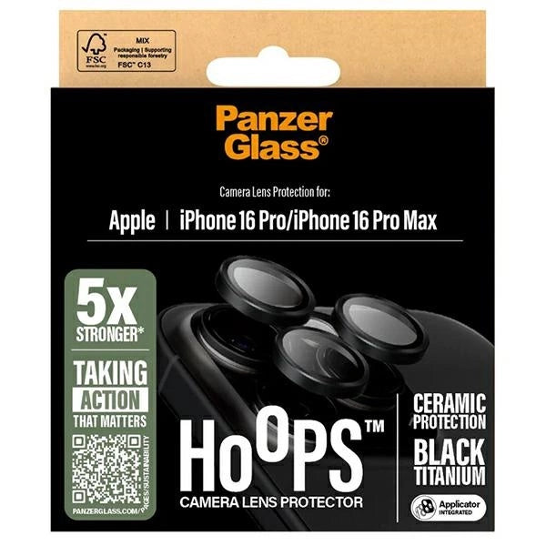 PanzerGlass Hoops Ceramic Lens Protector iPhone 16 Pro 6.3" / 16 Pro Max 6.9" 1282_3