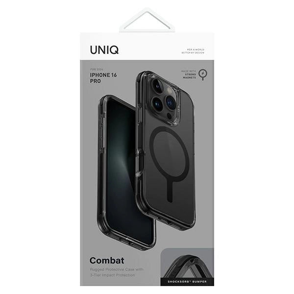 Uniq Combat iPhone 16 Pro 6.3" case Magclick Charging black/carbon black_3