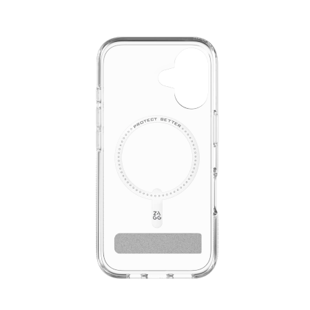 ZAGG Crystal Palace Snap Kickstand MagSafe Case for iPhone 16 - Clear_1
