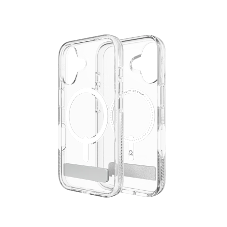 ZAGG Crystal Palace Snap Kickstand MagSafe Case for iPhone 16 - Clear_2