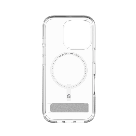 ZAGG Crystal Palace Snap Kickstand MagSafe Case with Stand for iPhone 16 Pro - Clear_1