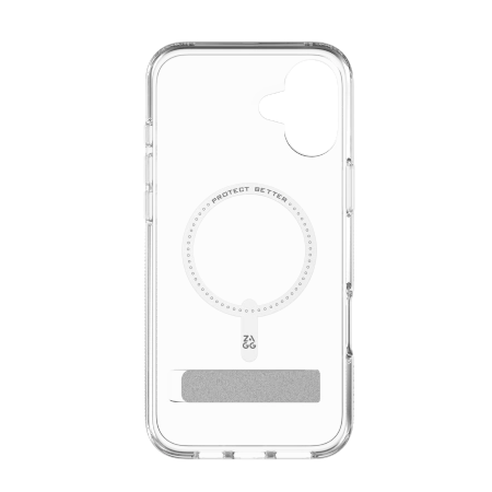 ZAGG Crystal Palace Snap Kickstand MagSafe Case for iPhone 16 Plus - Clear_1