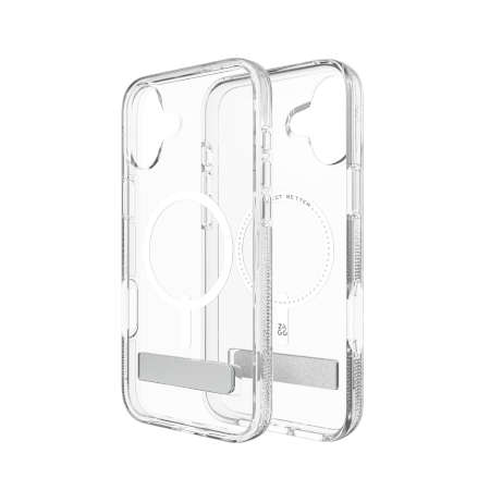 ZAGG Crystal Palace Snap Kickstand MagSafe Case for iPhone 16 Plus - Clear_2