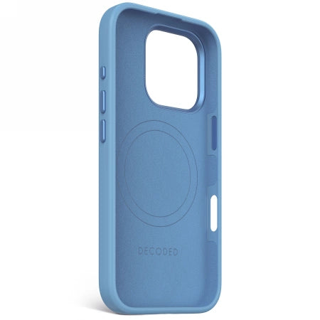 Decoded AntiMicrobial Silicone Backcover with MagSafe for iPhone 16 Pro - Blue_2