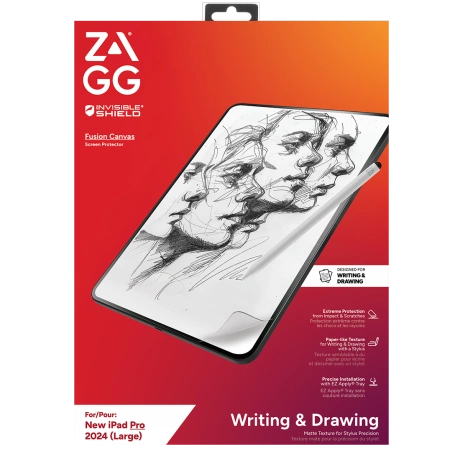 ZAGG InvisibleShield Fusion Canvas Antibacterial Protective Film Imitating Paper for iPad Pro 13" 2024_0