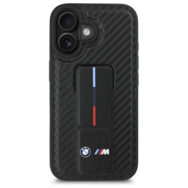 BMW M Grip Stand Smooth and Carbon case for iPhone 16 - black_2