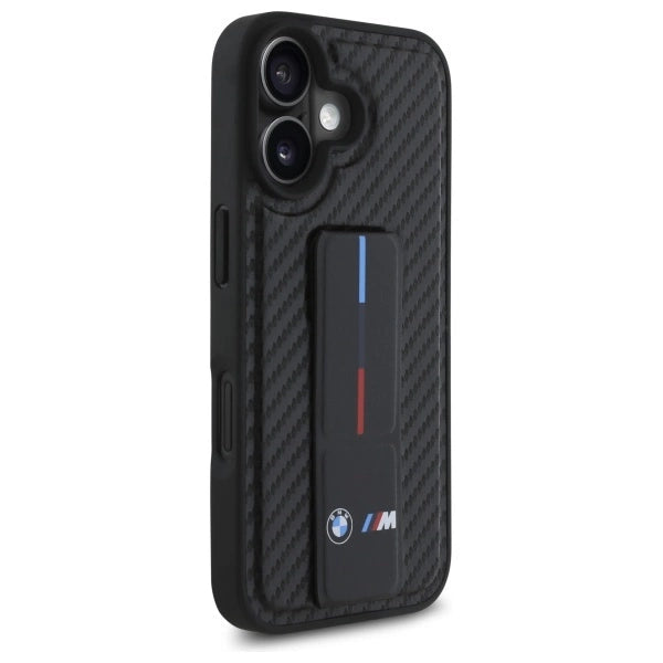 BMW M Grip Stand Smooth and Carbon case for iPhone 16 - black_3
