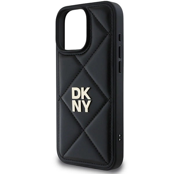 DKNY Quilted Stack Logo iPhone 16 Pro Max Case - Black_5