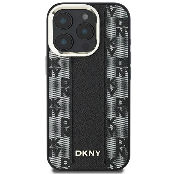 DKNY Checkered Pattern Magsafe iPhone 16 Pro Case - Black_2