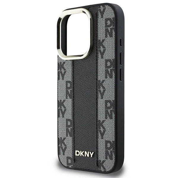DKNY Checkered Pattern Magsafe iPhone 16 Pro Case - Black_5