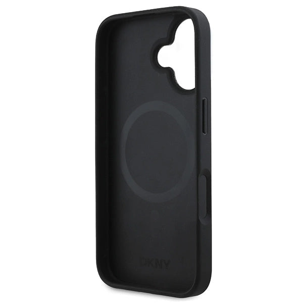 DKNY Checkered Pattern Magsafe iPhone 16 Plus Case - Black_6
