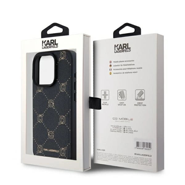 Karl Lagerfeld Magsafe Karl Head iPhone 15 Pro Case - Black_4