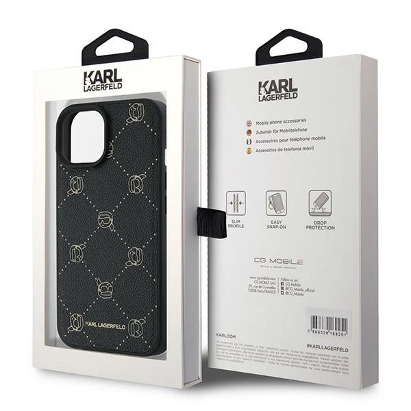 Karl Lagerfeld Karl Head MagSafe Case for iPhone 15 Plus - Black_7