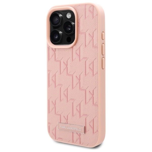 Karl Lagerfeld Hot Stamp Magsafe iPhone 16 Pro Case - Pink_1