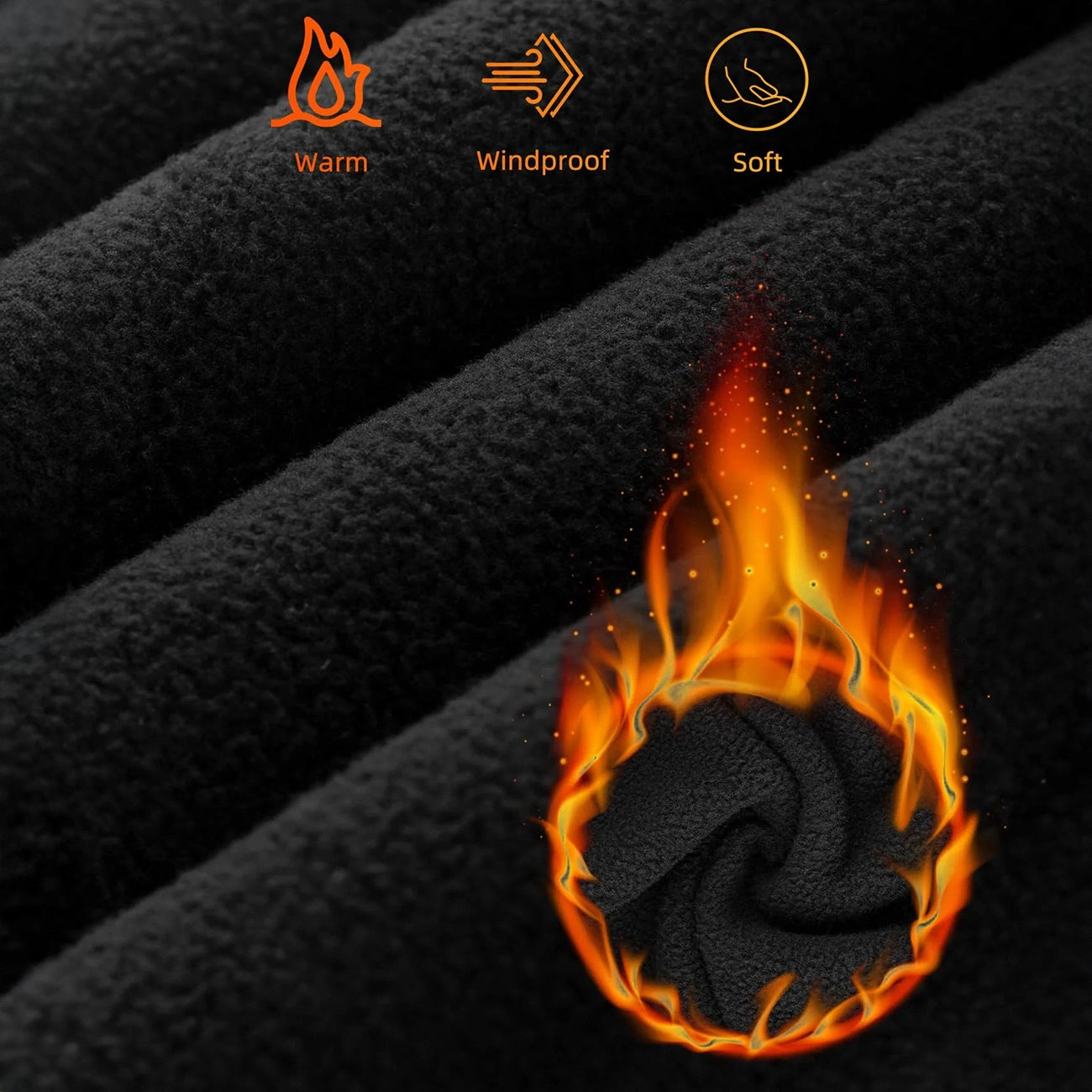 Rockbros LF7127-1 New Velvet Sports Balaclava with Filter - Black_3