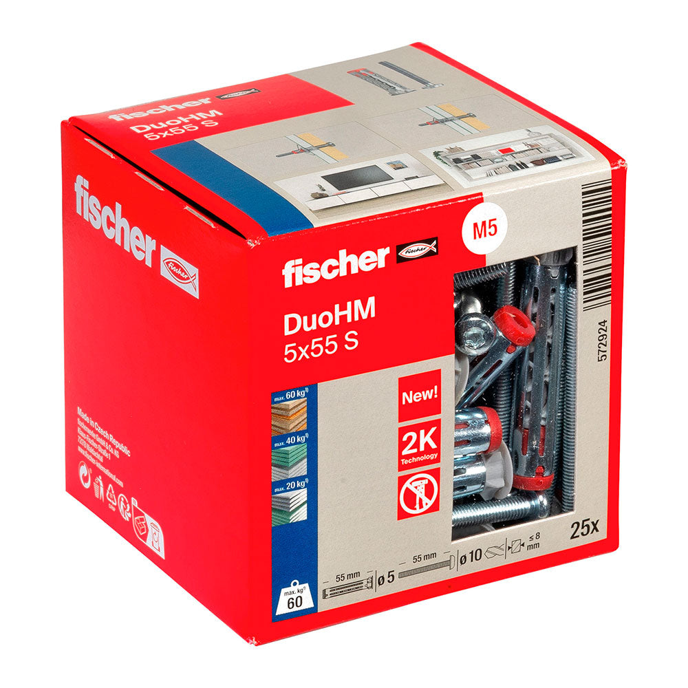 Parafuso Fischer DuoHM 5x55 S TX / 25 pcs / FISCHER_0