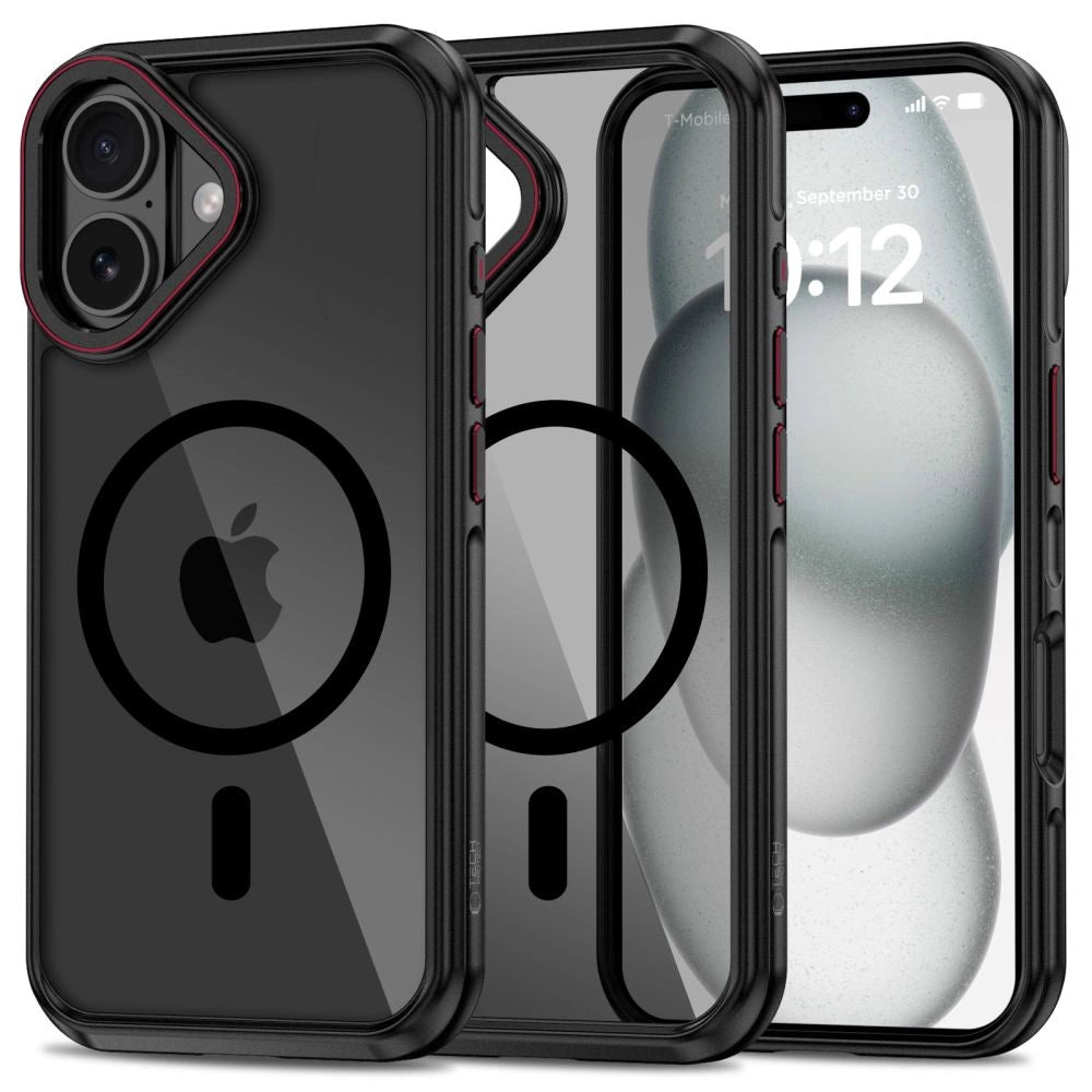 Tech-Protect MagHybrid MagSafe iPhone 16 Case - Black_0