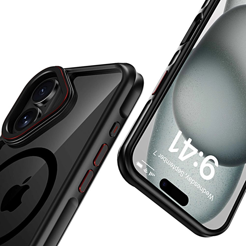 Tech-Protect MagHybrid MagSafe iPhone 16 Case - Black_3