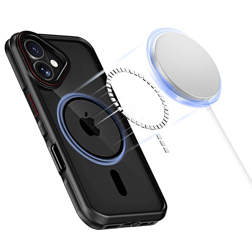 Tech-Protect MagHybrid MagSafe iPhone 16 Case - Black_4
