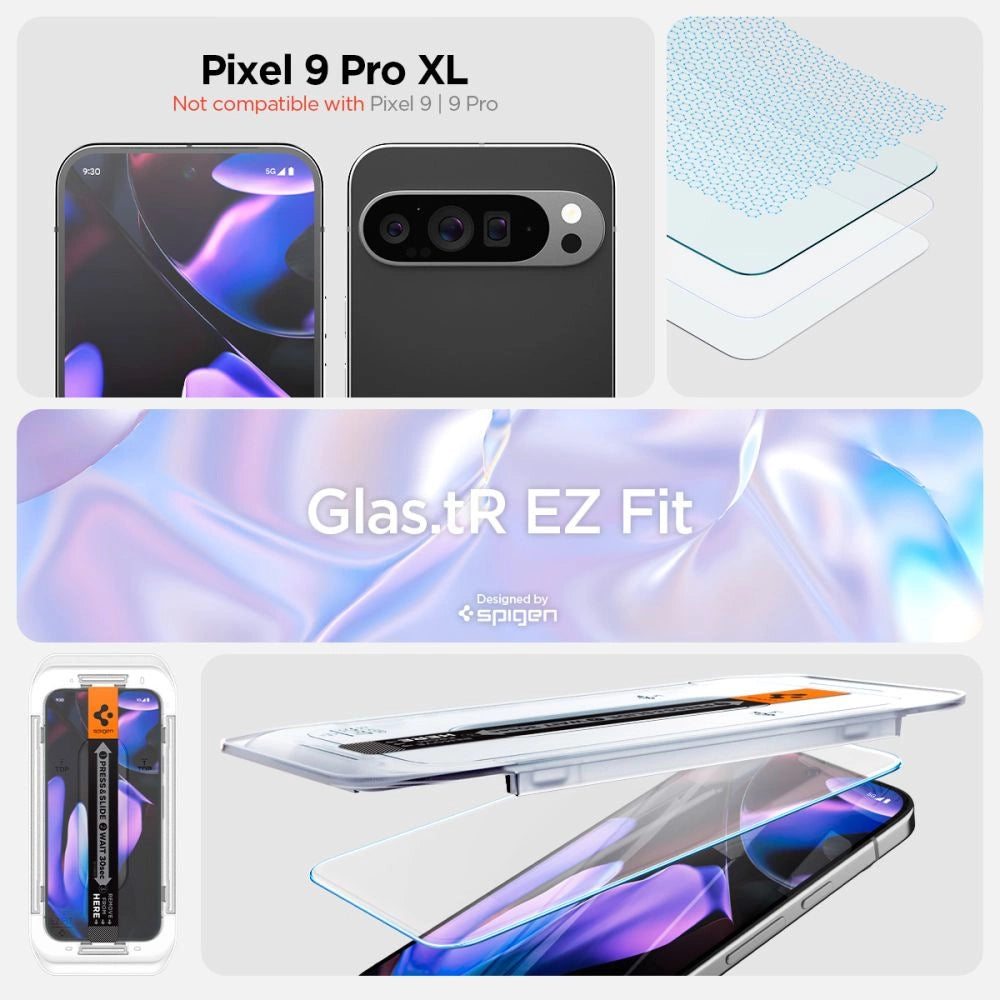 Spigen Glas.tR EZ Fit Tempered Glass with Applicator for Google Pixel 9 Pro XL (2 pcs.)_8