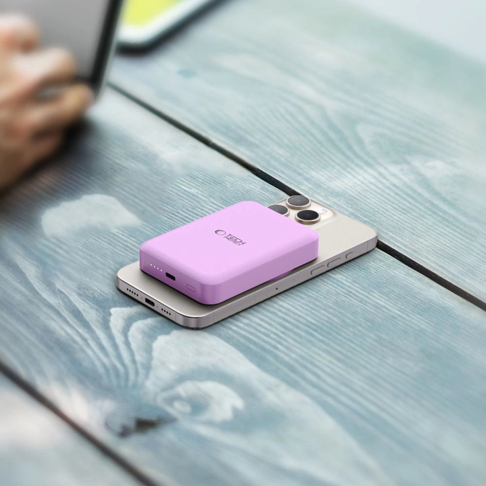 Tech-Protect LifeMag MagSafe PB11 10000mAh Power Bank - Pink_8