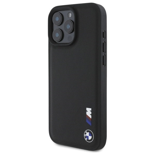 BMW Smooth Rubber Logo iPhone 16 Pro Max Case - Black_1
