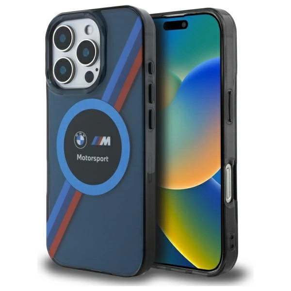 BMW Motosport IML Circle MagSafe Case for iPhone 16 Pro Max - Navy Blue_0