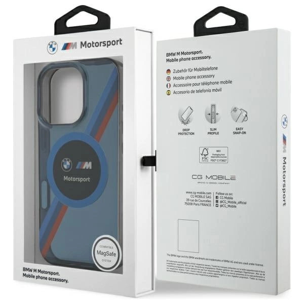 BMW Motosport IML Circle MagSafe Case for iPhone 16 Pro Max - Navy Blue_7