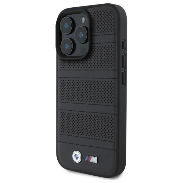 BMW M Perforated And Stitched Line MagSafe case for iPhone 16 Pro Max - black_1