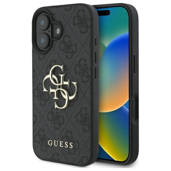 Guess 4G Big Logo iPhone 16 Plus Case - Black_0