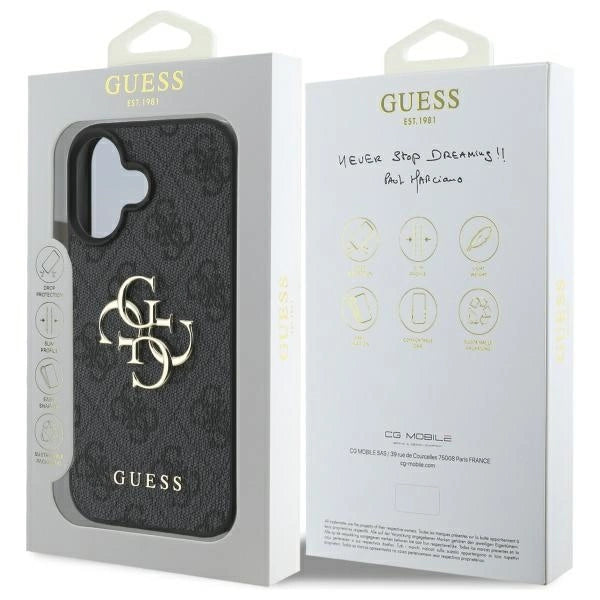 Guess 4G Big Logo iPhone 16 Plus Case - Black_7