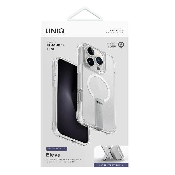 Uniq Eleva with Vertica Stand Case for iPhone 16 Pro - Transparent_4