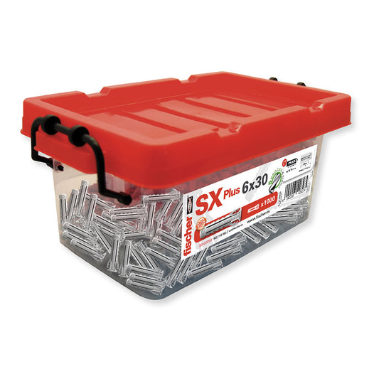 Buchas de parede box sx ø6x30mm - 1.000 unid. 568676 fischer_0