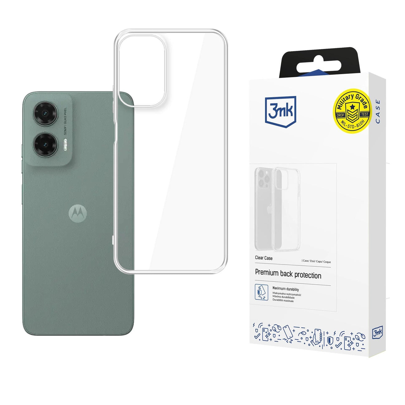 3mk Clear Case for Motorola Moto G35 5G - transparent_0