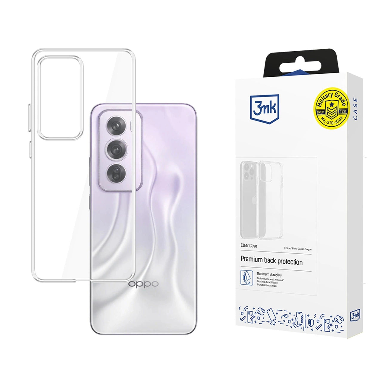 3mk Clear Case for Oppo Reno 12 Pro - transparent_0