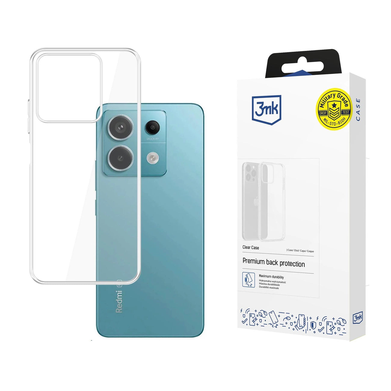 3mk Clear Case for Xiaomi Redmi Note 13 5G - transparent_0