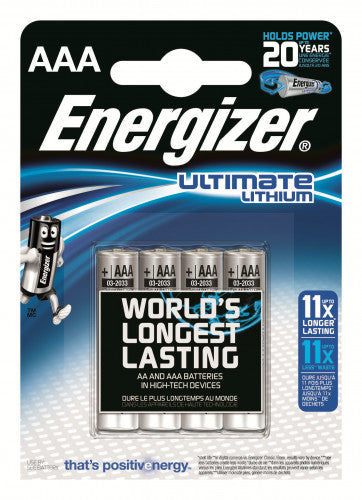 Baterias Energizer Ultimate Lithium Micro AAA LR03 / 1,5V_0