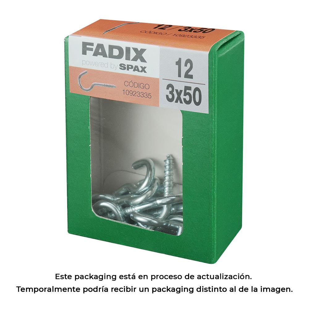 Caixa m 12 unid. camarão aberto zinco 3,0x50mm fadix_0